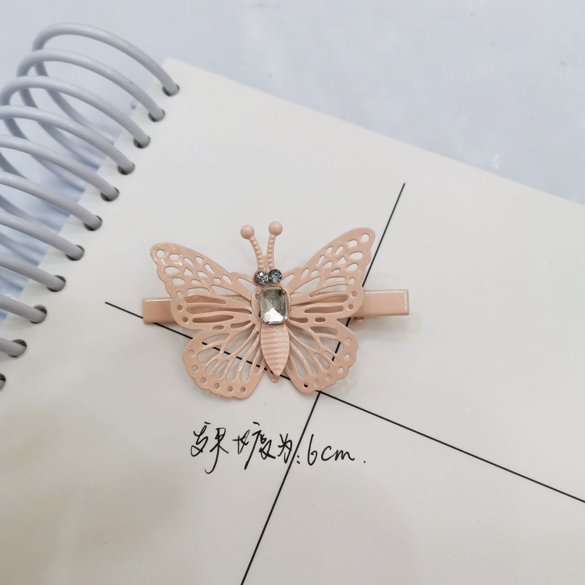 Wholesale Colorful Hollow Metal Butterfly Hairpins